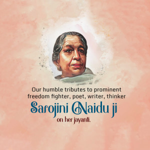 Sarojini Naidu Birth Anniversary: 13 Feb | Download Poster and Hd Photos Free 26 Sarojini Naidu Birth Anniversary Hd Picture Download